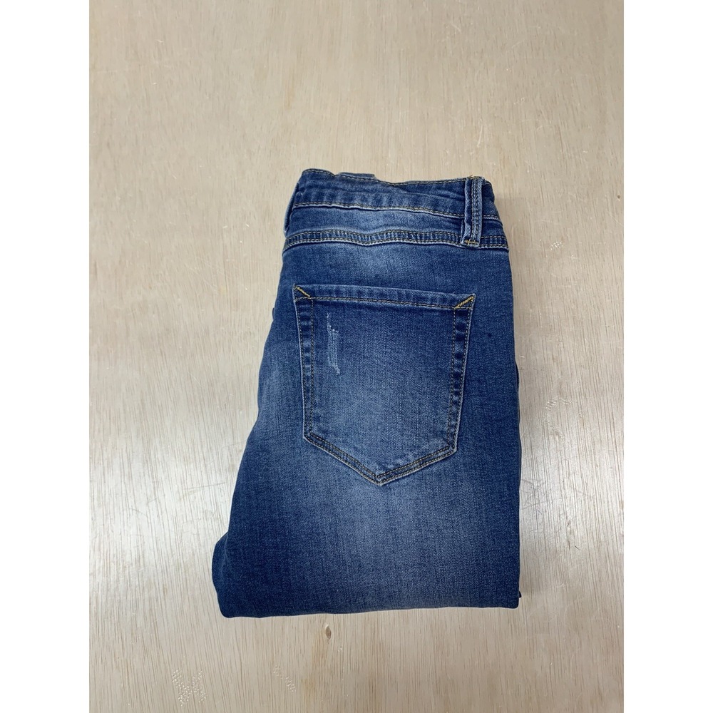 Ks More Womens Slim Skinny Jeans Blue Stretch Juniors 7 Approx 27x27‎